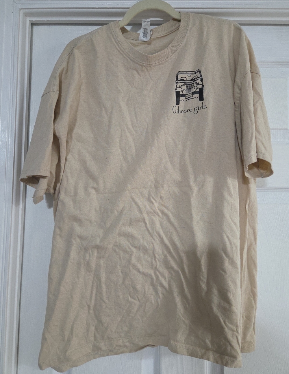 Gilmore Girls Cream Short-Sleeve Tee with Small Black Graphic